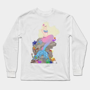 Cotton Candy Mermaid Long Sleeve T-Shirt